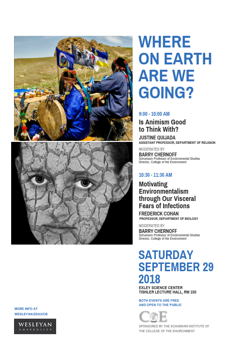 Where on Earth Are We Going symposium, September 29, 2018